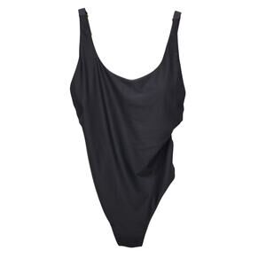 Swiminista Women One Piece Swimsuit- Black with Gold Accents Large